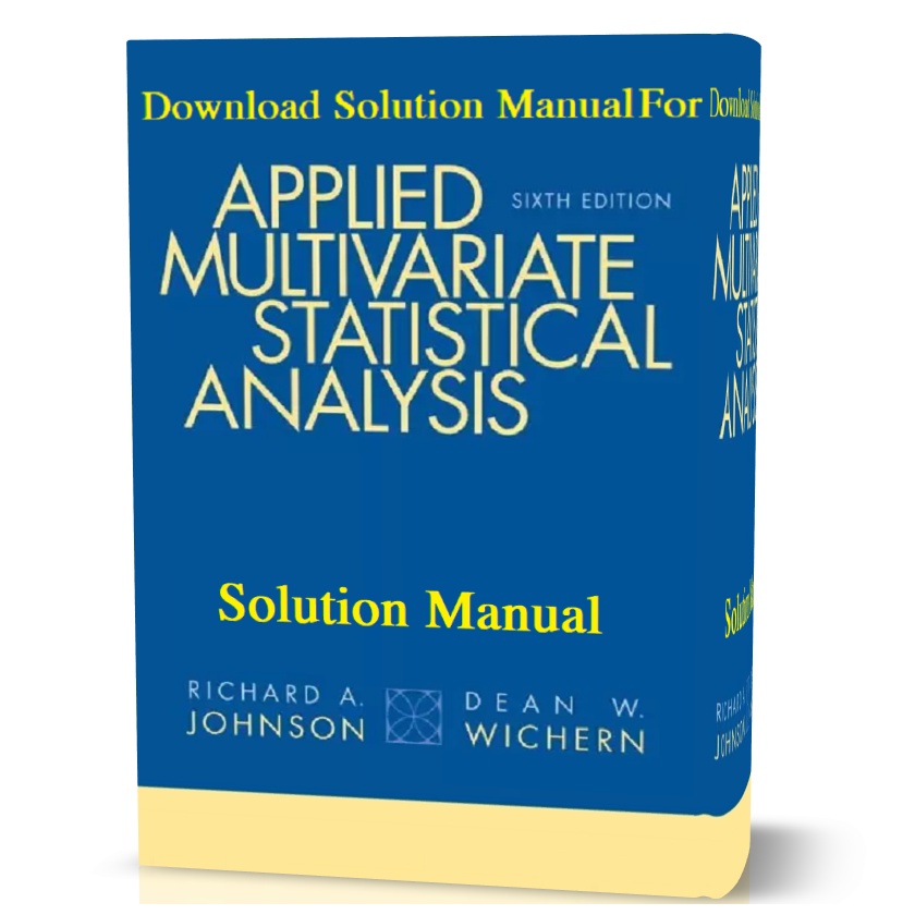 آرشیو مطالب سایتsolution manualapplied multivariate statistical analysis 6th edition solutions manual