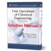 solution manual of Unit Operations of Chemical Engineering 7th edition