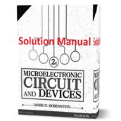 Microelectronic Circuits and Devices 2nd edition written by Horenstein Solution Manual eBook
