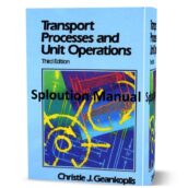 Transport processes and unit operations 3rd edition by Christie J Geankoplis solution manual ( solved problem )